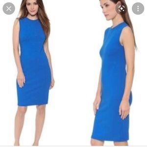 Vince Ponte sleeveless blue shift dress Size S